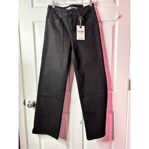 California Vintage NWT BLACK WIDE LEG JEANS